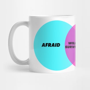 Venn Diagram: Songtext I will survive Mug